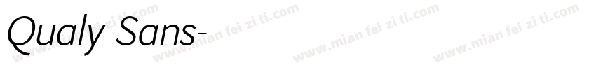 Qualy Sans字体转换